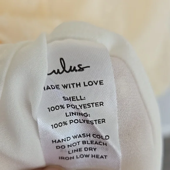 Wistful Moment Ivory Swiss Dot Long Sleeve Dress Size L - Picture 13 of 16